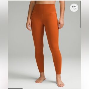 Burnt Orange Lululemon Align 25